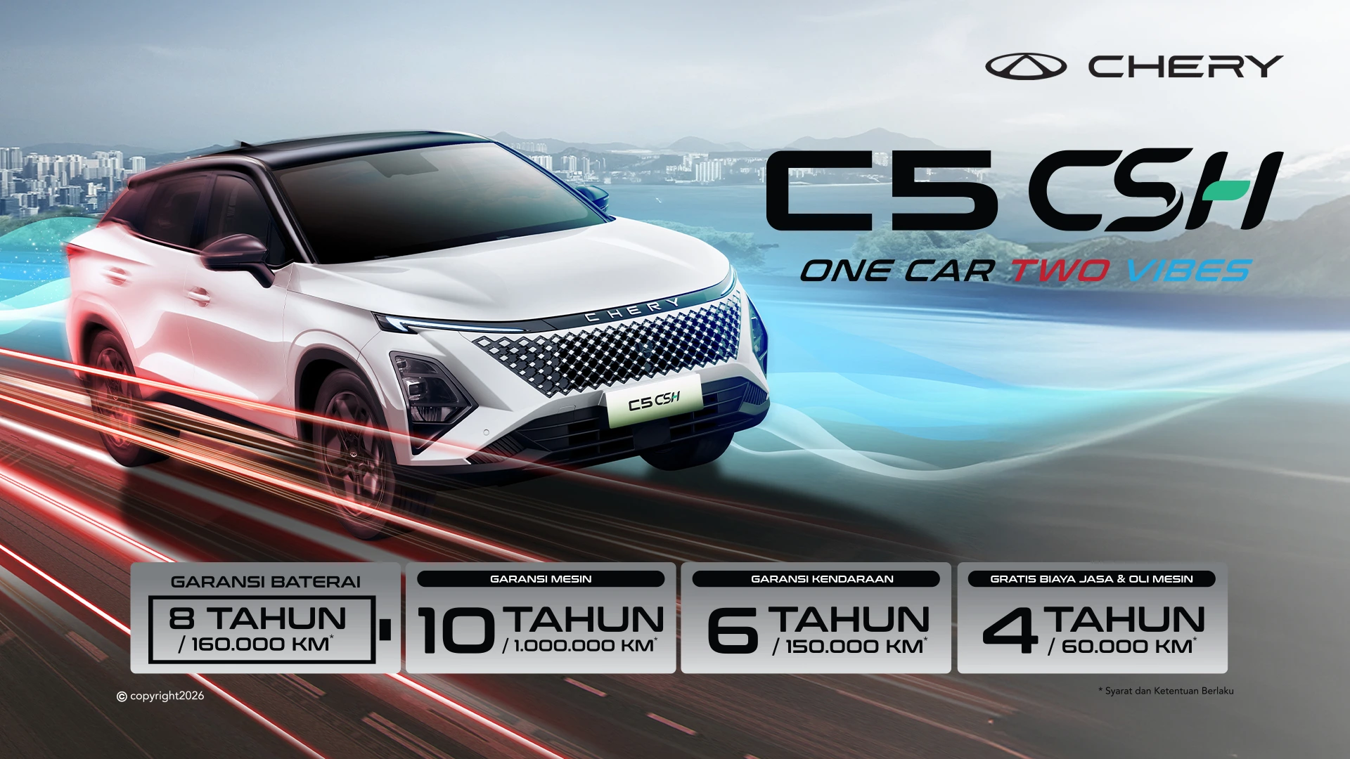 Banner Chery C5 CSH 2026