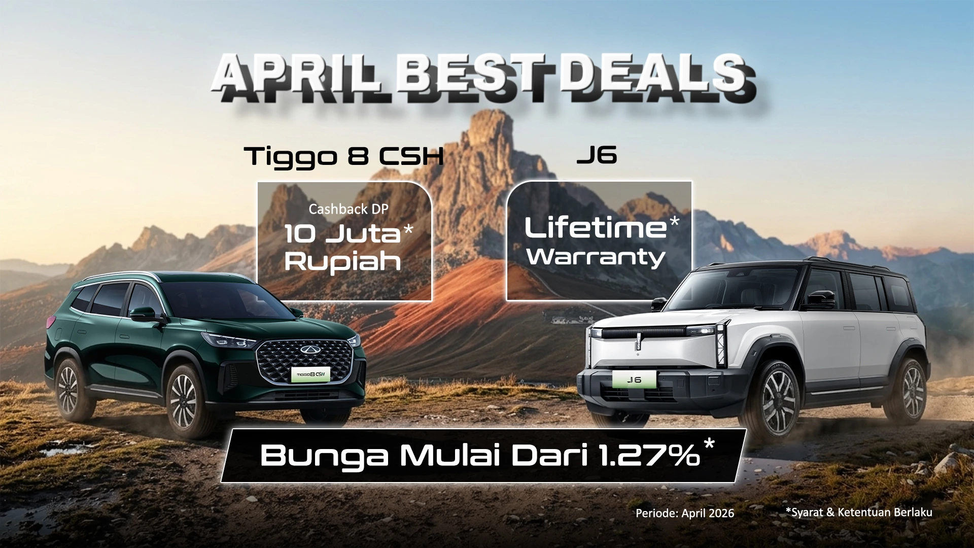 Promo Chery Medan, Pekanbaru, dan Aceh Terbaru 2026