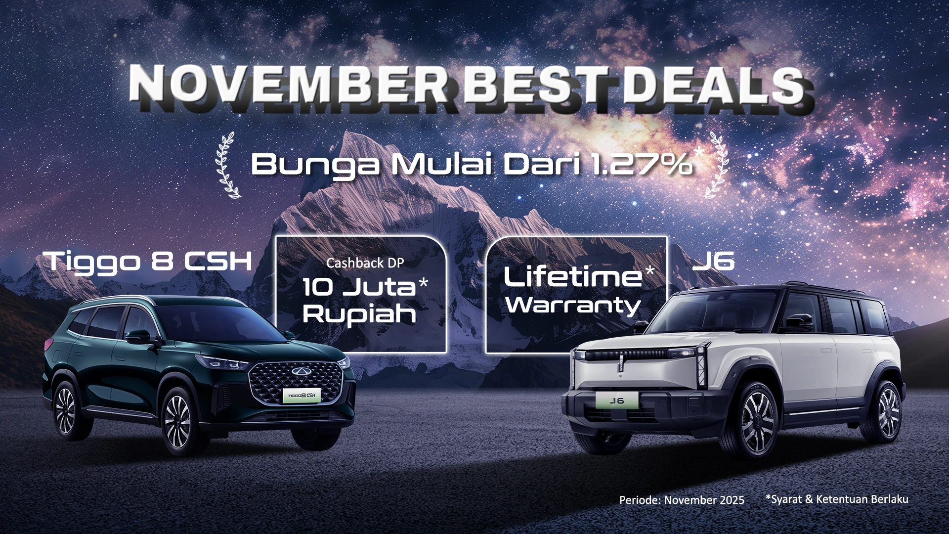 Promo Chery Medan, Pekanbaru, dan Aceh Terbaru 2025