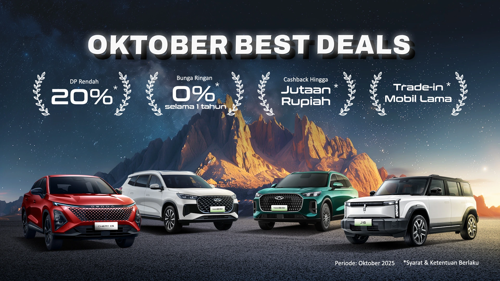 Promo Chery Medan & Pekanbaru Agustus 2025