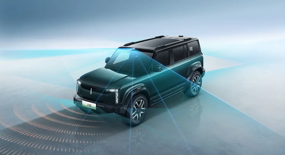 Chery J6 Rangka Transparan 540 derajat