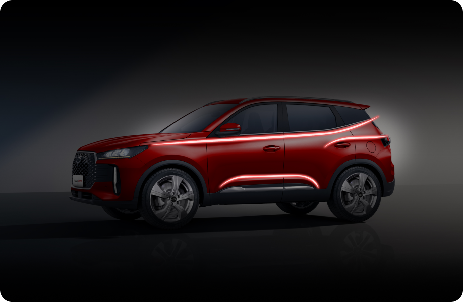 Chery Tiggo Cross Garis Dinamis Three Stream - Ready To Go