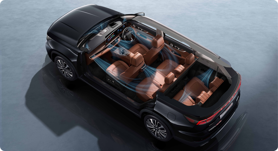 Chery Tiggo 8 Pro Max SUV 7 Seater dengan A/C di semua baris