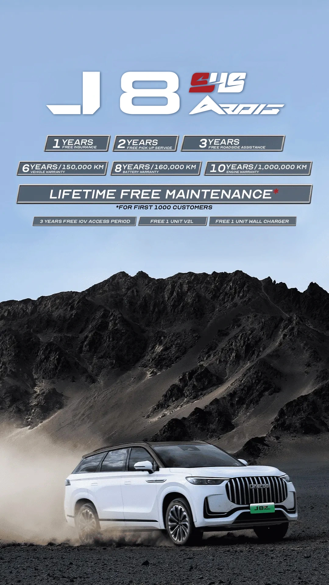 JAECOO J8 SHS ARDIS - Unleash Limitless Power and Luxury